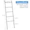 NEX™ 5.5ft. 5-Tier Black Wall-Mounted Metal Blanket and Towel Ladder